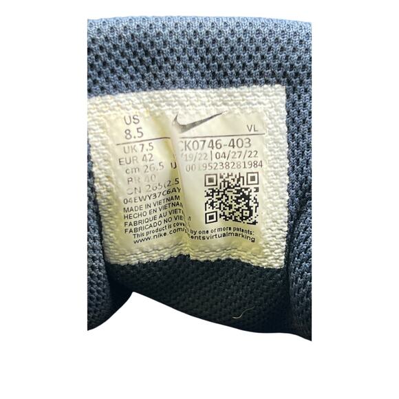 ⚾ Nike 8.5 US Blue Baseball Cleats Molded Spikes Lightweight CK0746-403 Y2K Mens - Picture 7 of 10